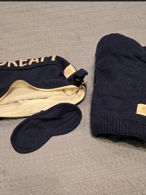 Dream Knit Navy Blue Travel Set by Pink Lemonade